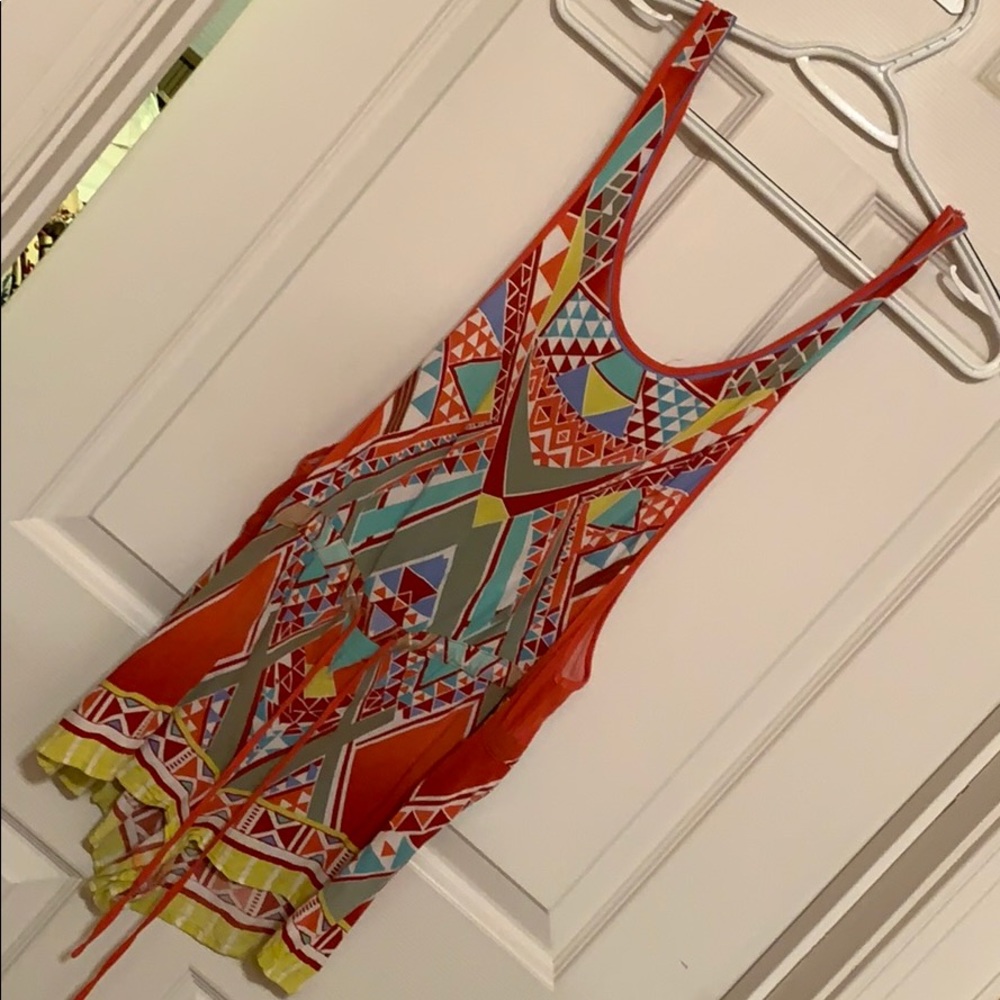 Colorful patterned romper, summer spring outfit